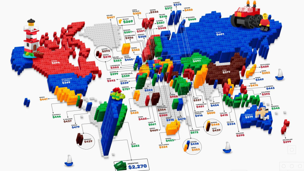 The World's Most Popular Toys, Mapped